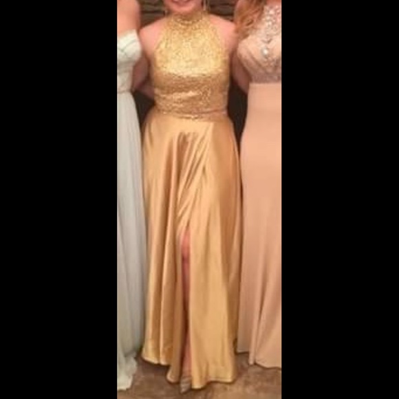 Sherri Hill gold prom dress - Picture 5 of 6